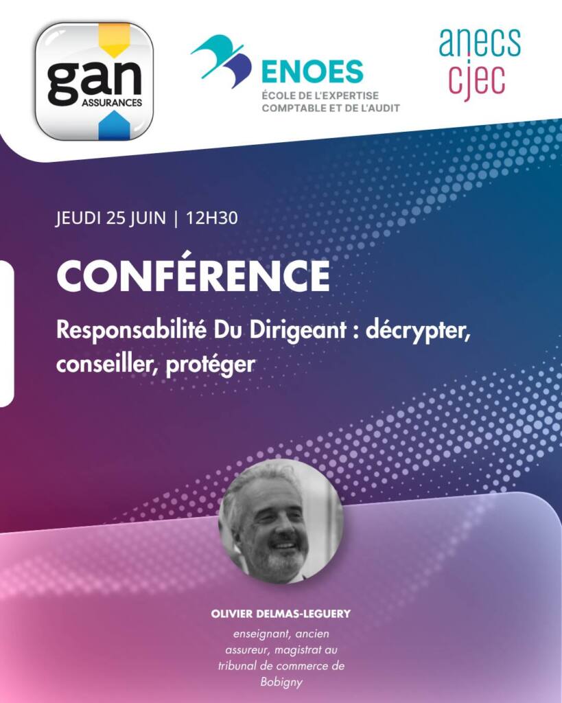 Conférence ENOES sur la responsabilité du dirigeant